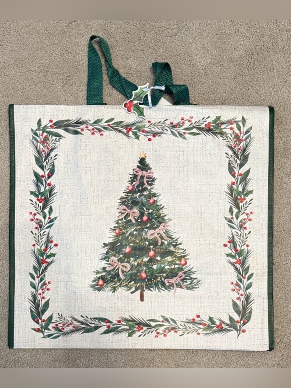 TJMaxx HomeGoods Marshall’s Reusable Shopping Tote Bag Holiday Theme